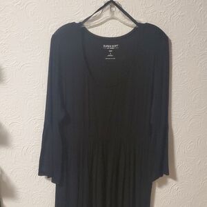 Black Women's Scoop Neck Dress